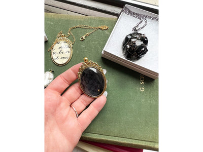 Upcycled Suit Fabric Jewelry. - Phantom